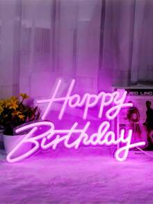 Colorful Decorative Neon Lights, Adjustable Brightness, LED Signs, Battery-Operated, Portable And Easy To Use. Available In Phrases Such As "Merry Christmas", "Love", "Happy Birthday", "Let's Party", "Marry Me", "Oh Baby", "Girl Or Boy", "Cheers To Love", Etc. Suitable For Home Decoration, Bar Decoration, Festival Party Decoration, Confession Decoration,