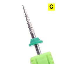 新款热销美甲钻头，硬化合金美甲锉头，适用于美甲抛光工具，2.35mm 适用于大多数钻头，钨钢材质（C、M、F、XF） - 彩色 - 查看 21