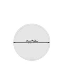 圆形梳妆台托盘，10.6 英寸浴室梳妆台硅胶托盘厨房水槽托盘，台面整理托盘，用于香水毛巾梳妆台珠宝蜡烛咖啡桌装饰托盘，大理石白 - 彩色 - 查看 13