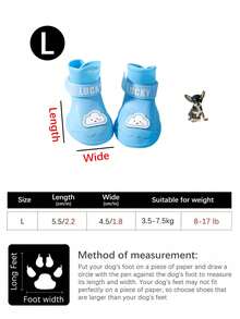 4pcs Silicone Large Dog Rain Boots, Waterproof Anti-Slip Pet Shoes, Easy To Clean One-Piece Design, Suitable For Medium And Large Pets - Multicolor - View 20