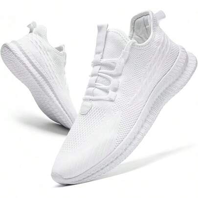 Running Shoes For Men Casual Slip On Tennis Walking Sneakers Lightweight Breathable Mesh Fashion Gym Athletic Sports Workout Non Slip Trainers