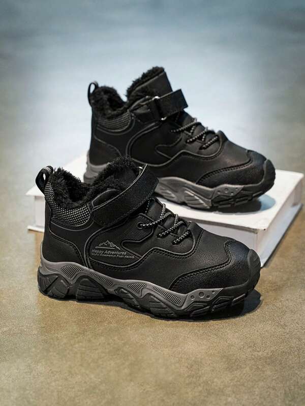 Botas De Inverno Infantis, Impermeáveis, Antiderrapantes, Elegantes, Casuais E Com Forro De Pelúcia