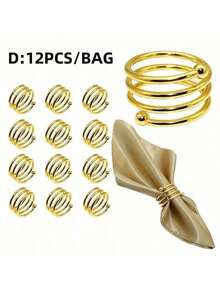 1 قطعة/6 قطع/12 قطعة من حلقات المناديل الإبداعية، حاملات المناديل الزخرفية لعيد الميلاد، الحياة الريفية، الزفاف، المطعم، الفندق، عيد الحب، الولائم، طاولات البوفيه، مستلزمات الحفلات، ديكور طاولة المطبخ المنزلي