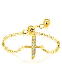 ESBERRY 1枚925纯银简约优雅阿拉伯字母可调节戒指，适合作为结婚、生日或母亲节礼物送给女性。 - 字母戒指 - 查看 41