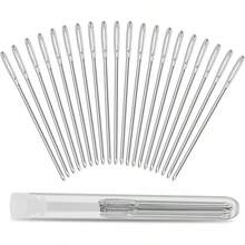 20 Pieces Large - Eye Needles 2inch Large Eye Sewing Needles Stainless Steel Stitching Needles With Bottle Leather Projects