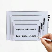 Magnetic Whiteboard Erasable Writing Board Dry Erase Board Write Record Metal Frame Large Small Whiteboard For Household Teaching Office Multi Functional Whiteboard - Multicolor - View 2