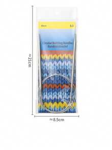 EDCUEBE7 1/9pcs Round Knitting Needle Set, 2mm-10mm Metal Fixed Cable Needles For Thick Blankets, Scarves, Hats, Socks, Gloves Knitting And Large Projects - Silver Grey. Suitable For Thanksgiving & Christmas Gifts - Multicolor - View 15