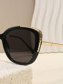 新款复古欧美风女士猫眼眼镜，高端时尚街头风 - 彩色 - 查看 7