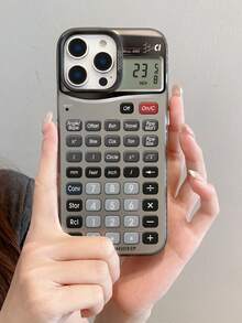 Kreatywne etui na telefon IMD z akrylu TPU w kolorze srebrnym UV, dwa w jednym, z wzorem kalkulatora, odpowiednie dla modeli 17/17Air/17Pro/17Promax, 16/16Plus/16Pro/16Promax, 15/15Plus/15Pro/15Promax, 14/14Plus/14Pro/14Pro Max, 13MINI/13/13Pro/13Pro Max, 12MINI/12/12Pro/12Pro Max, 11/11Pro Max, X/XS/XR/XS Max, , 8, 7 Plus, z odporną na wstrząsy przezroczystą, miękką tylną częścią, to dobry prezent dla kolegów z klasy.