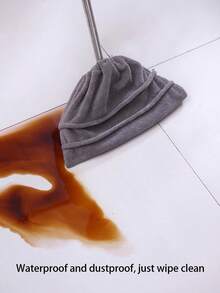 1/2/3 pièces Housse de balai multifonction de couleur unie, housse de vadrouille réutilisable, tampon de vadrouille en microfibre super absorbant, accessoires de nettoyage pour la maison, housse de balai ample, tampon de vadrouille absorbant aux poils doux, housse de dépoussiérage humide et sec