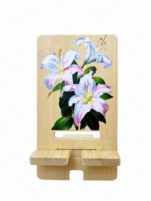 1 件木制手机支架，木制底座充电手机和平板电脑支架，多功能手机和平板电脑支架，兼容 、Android 手机，生日、家人、朋友礼物手机支架手机配件 - 黃色 - 查看 6