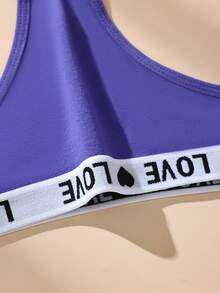 9件装女士低腰字母提花无缝丁字裤，纯棉休闲舒适简约弹力运动透气内裤 - 彩色 - 查看 10