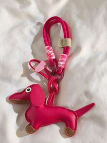 Creative And 3D Puppy Pendant Woven Nylon Short Hanging Rope Suitable For Phone Cases, Phone Pendants, Keychains, Headphones, Wristbands, Bracelets, Internet Celebrities, Fun And Cute Men's And Women's Styles