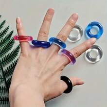 2/4/6/8/10 Elegant Men's Silicone Ring, Superhero Theme, Multiple Colors Available Randomly, Suitable For Weddings, Birthdays, Anniversaries, Graduation Ceremonies, Christmas, Halloween, Thanksgiving, Hanka - Fun Party Accessories And Fashion Jewelry