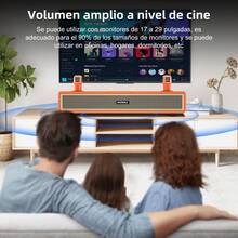 Altavoz de karaoke Bluetooth multifuncional portátil con micrófono inalámbrico, altavoces estéreo duales de 20 W, batería de 3000 mAh, USB/TF/AUX y radio FM, perfecto para fiestas y reuniones. - Negro - Ver 4