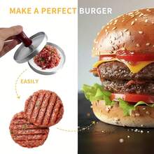 1pcs Meat Patty Maker Pro-Efficient Meat Pie Compactor & BBQ Minced Meat Press Tool For Perfect Burgers,Party Favors Christmas Party Kitchen Accessories Home Tools Stuff Cooking - 彩色 - 查看 5