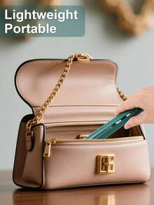 Portable Hair Straightener And Curler 2 In 1 Mini Flat Iron USB Charge Pocket Size Travel Straight Curl Tools For Women Men - 粉色 - 查看 7