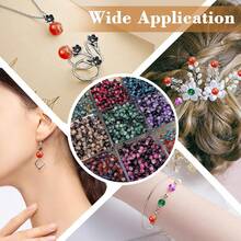 50pcs/100pcs 8mm Snowflake Crackle Glass Beads, Loose Spacer Beads, Suitable For DIY Jewelry Making Necklace Bracelet Earrings Craft Supplies