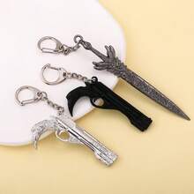 Nero Mod EX Crimson Queen Greatsword Pendant Keychain, Dante Rebellion Weapon Metal Charm
