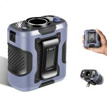 Portable  Fan, Wearable Belt Fan With 100-Speeds, 13500RPM, USB Rechargeable Power , Under Shirt Fans - 24H Cooling For Kitchen, Travel, Outdoor(Forest Green)