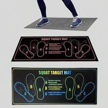 1 Anti-Slip Training Mat For Squats, Which Helps Improve Exercise Efficiency And Safety, Is Anti-Slip And Wear-Resistant, Soft And Elastic, Easy To Clean And Store, Suitable For Gym Workouts And Home Sports, Indoor/Outdoor Activities, Suitable For Yoga - Multicolor - View 5