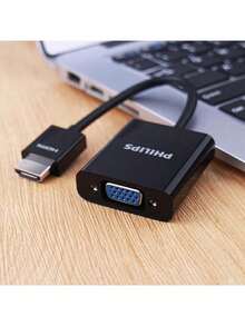 PHILIPS Converter SWR1620B/93 HDMI To VGA Cable Converter With Audio Port HD Video Adapter Adapter Computer Set-Top Box Connection Projection TV Display Cable - Black - View 5