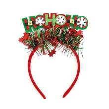 1pc Elegant Christmas Headbands, Christmas Snowflake Hat Headbands Hat Headbands, Christmas Dress-Up Hair Accessories, Santa Claus Headbands, Suitable For Women's Holiday Hairstyle Accessories, Polyester Fiber. Christmas Festival Party Decoration Accessories, Christmas Decorations Home Holiday Essential, Hair Band, Hair Hoop