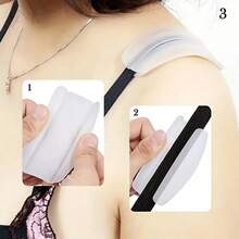 4pairs Silicone Bra Strap Cushions, Non- Shoulder Pads Comfort And Support, Underwear Accessories Women,Comfortable Non- Silicone Shoulder Pads Women's Lingerie And Underwear - Say Goodbye To Bra Strap Discomfort! - 隨機顏色 - 查看 10