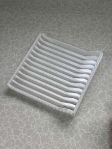 10-Disc CD/DVD Storage Rack, Transparent Desktop Disc Organizer, 160mm Height