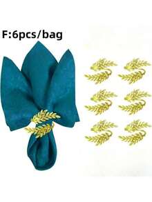 1 قطعة/6 قطع/12 قطعة من حلقات المناديل الإبداعية، حاملات المناديل الزخرفية لعيد الميلاد، الحياة الريفية، الزفاف، المطعم، الفندق، عيد الحب، الولائم، طاولات البوفيه، مستلزمات الحفلات، ديكور طاولة المطبخ المنزلي