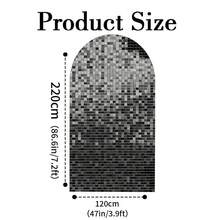 1 buc/65 buc fundal 2D plat, strălucitor, cu grilă neagră și arc de linie aurie, fundaluri pentru decorarea zilei de naștere, aniversării, nunții, absolvirii și petrecerii burlacilor (suportul nu este inclus)