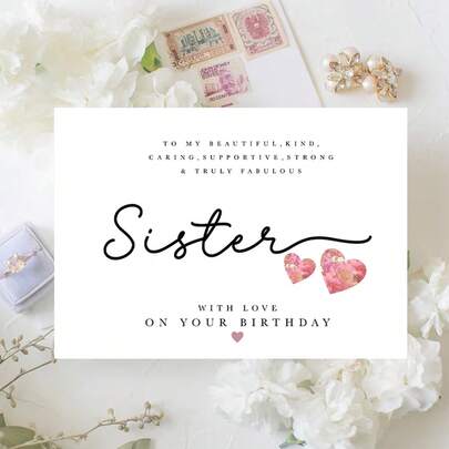 有趣的闺蜜生日贺卡、姐妹生日贺卡、姐妹生日贺卡、生日礼物、卡片、不寻常物品、礼品卡