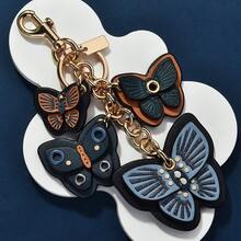 1 Pc New Colorful Butterfly String Women'S Fashionable Bag Pendant Tassel Butterfly Keychain Pendant - 蝴蝶串圖片色包包掛件 - 查看 4