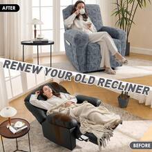 Recliner Chair Covers, Stretchy Recliner Couch Covers, Lazy Boy  Chair Covers, Sofa Cover For Recliner With Side Pocket - Dark Gray - View 6