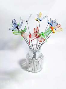 20 Stücke /30 Stücke 3D lebensechte Libellen Stecker, Garten Deko Blumentopf Anordnung, Heim Dekoration, Terrassen Deko, geeignet für Außen, Innen, Gewerbe, Hochzeit, Kindergarten