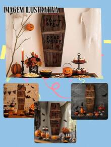 Hanging Decoration - Halloween Coffin 1 Unit Scare - Rỉ Nâu - Xem 2