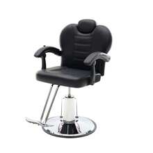 102 ° -140 °    Reclining Barber Chairs For Barbershop, Heavy Duty Hydraulic Pump 360 °   Swivel Salon Chair For Hair Stylist -Upgrade Black