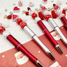 6 قطع من مجموعة أقلام وخرز خشبي بتصميم موضوع الفاكهة (تفاح، فراولة، مانجو، بطيخ، برتقال، عنب)، مناسبة لصنع المجوهرات DIY، الكتابة في المكتب والمدرسة، هدايا عيد الميلاد، وتوزيعات الحفلات