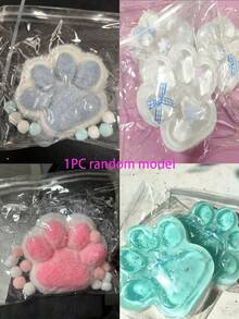 1个可爱柔软的猫爪捏捏乐玩偶，便携式毛绒玩偶，解压玩偶，节日/生日/派对礼物，礼品袋填充物，课堂奖励，抗压玩偶 - 多顏色 - 查看 10