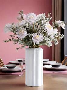 1 Pc Plastic Vase, Living Room Flower Vase Decor, DIY Vase For Floral Arrangement, Artificial Flower Vase, Fresh Flower Vase, Planter For Plant Cultivation, Handmade Vase, Suitable For Bedroom, Wedding, Living Room, Home Desk, European Modern Minimalist Decor Home Decor Room Decor Glass Vase