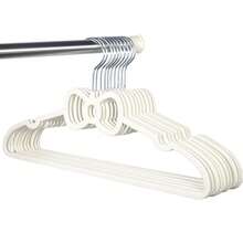 10 buc umerașe adorabile în formă de arc cu cârlig pivotant - Soluție elegantă și care economisește spațiu pentru depozitarea dulapului din plastic pentru paltoane, jachete, cămăși și rochii - Decor perfect pentru camera fetelor și organizator funcțional de haine pentru stil și îngrijire fără efort