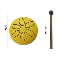 3 Inch 6 Tone Steel Tongue Drum, D Tuning, With Mallets And Storage Bag, Meditation Music Therapy, Yoga Relaxation Instrument, Gift For Musicians - Multicolor - View 16