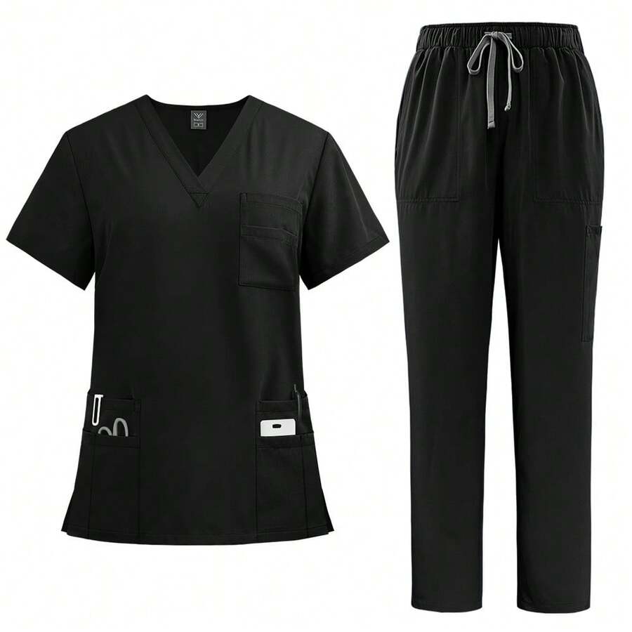 Scrub Sets - Black - View 1