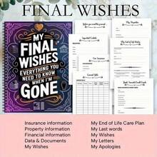 My Last Wish: Everything You Need To Know When I'm Gone - Spiral Bound Lifetime Planner & Will Organizer, Purple & Golden Cover With Durable Paper - Funeral Arrangements, Heir Planner, Legacy Organizer For Adults, Handbook For The Recently Deceased, End Of Life Planning, Motivational Journal, Longlasting Notebook, Endoflife Planning, Estate Planning, Thoughtful Journal, Longlasting Journal, Endoflife Journal, Adults Planning