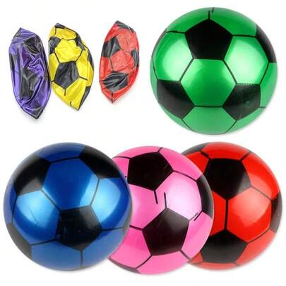 Pallone da calcio multicolore in PVC gonfiabile, pallone da calcio per battere con la mano, partite sportive, allenamento, giochi all'aperto, spiaggia, palle elastiche