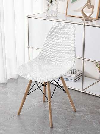 1PC, 2pcs,Dark Gray, Abstract Grid, Shell, Chair Cover, All-Inclusive Chair Cover, Universal Home, Dining Chair Cover, Four Seasons Universal, Thickened, Dirt Resistant, Wear Resistant Cat Claws, Dust Proof, High Elasticity, Chair Cover