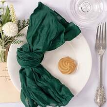 42pcs Christmas Napkins, 17.72x17.72cm Crinkle Soft Fabric Napkins, Suitable For Wedding Party Events Table Decoration Home Decor Christmas Decorations Room Decor Winter