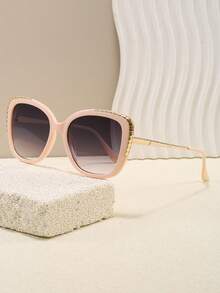 新款复古欧美风女士猫眼眼镜，高端时尚街头风 - 彩色 - 查看 14