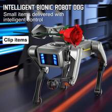 Perro robot de música y danza, programable, interactivo y robot inteligente, con control remoto, control por aplicación, comandos de voz, mascotas electrónicas perros robóticos - Multicolor - Ver 3