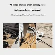 Clips organizadores de cables, soporte de cables montado en la pared, clips adhesivos para cables para uso en cocina, hogar y oficina